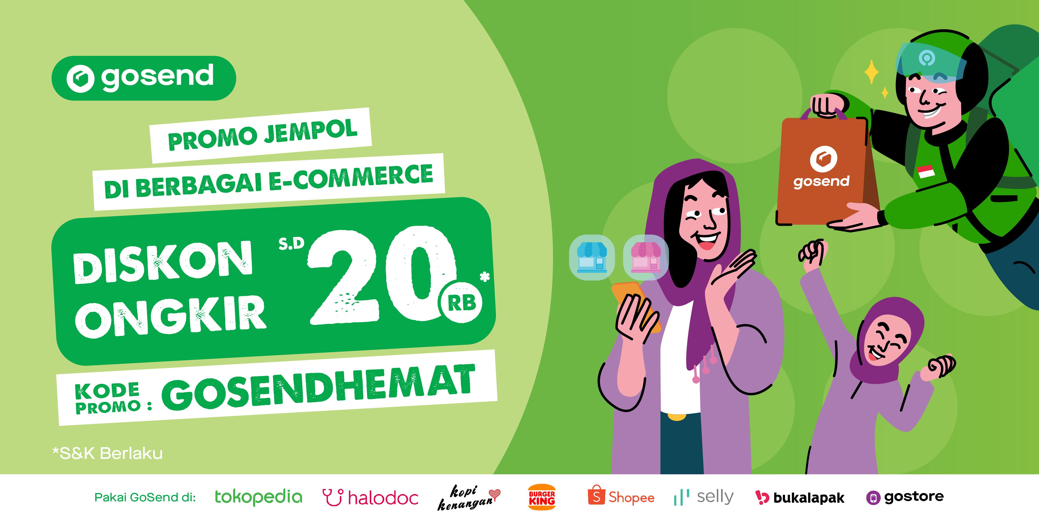 GoSend Gratis Ongkir Hingga Rp20.000